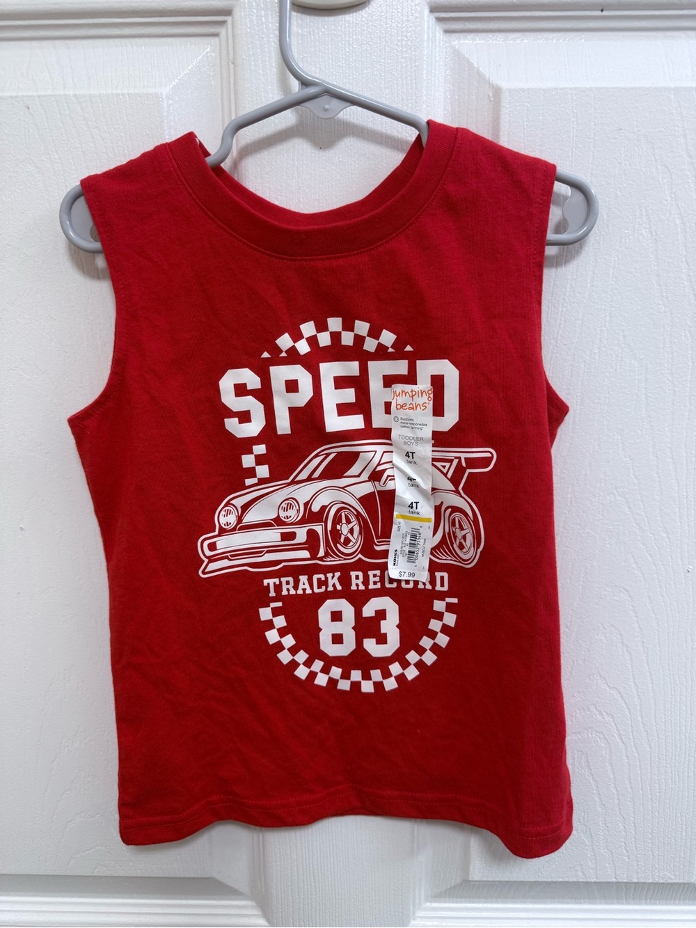 jumping beans Red Graphic Racing Tank Top